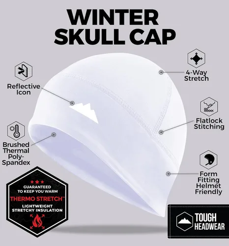 Vista 48 de Tough Headwear Skull Cap for Men-Motorcycle Head Cap,Sweat Caps for Men, Skull Cap Helmet Liner,Running Beanie Parent