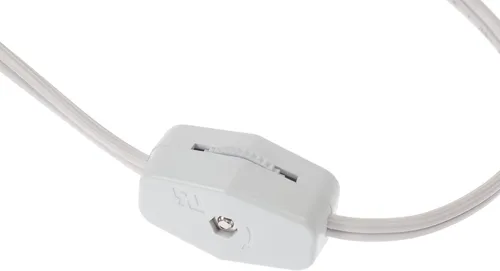 Vista 5 de Creative Hobbies Cable de lámpara de repuesto de una sola luz para casa de pueblo de Navidad, incluye bombilla incandescente transparente