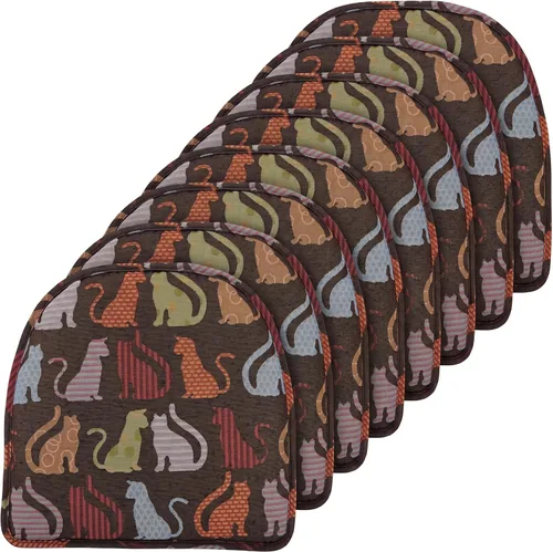 Vista 73 de Klear Vu Raindrop The Gripper - Cojines antideslizantes para silla, suaves y cómodos, almohadillas para asiento, almohadón para cocina, comedor u