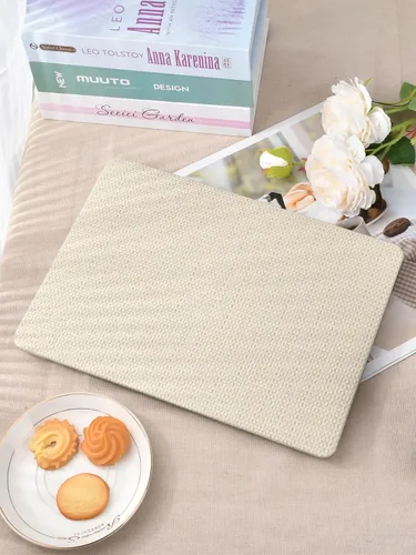 Vista 4 de Seorsok Funda compatible con MacBook Air de 13 pulgadas 2022-2018 versión A1932 A2179 M1 A2337 Touch ID, elegante funda rígida de plástico de cuero