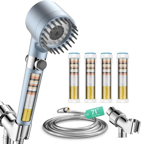 Vista 15 de Filtered Shower Head with Handheld 4PCS Filters ShowerHead