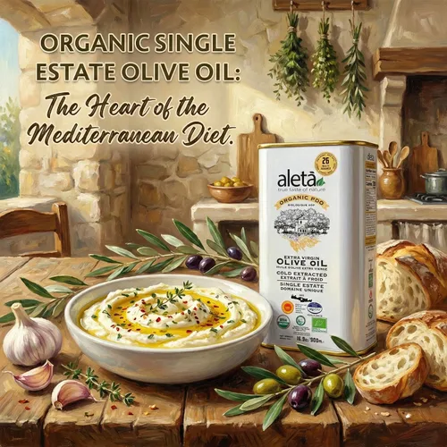 Vista 6 de Aleta Farms - Aceite de oliva virgen extra, orgánico USDA, aceite de oliva rico en polifenoles de una sola finca, prensado en frío, premios globales