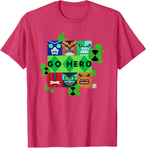 Vista 31 de Ben 10 Go Hero - Camiseta, Azul / Patchwork, S