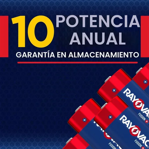 Vista 2 de Rayovac Baterías Fusion C (paquete de 4), pilas alcalinas C