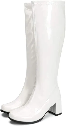 Vista 2 de LIURUIJIA Botas Go Go para mujer sobre la rodilla, talón con cremallera, XZ-YX-01-XK