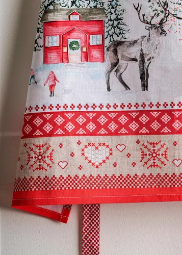Vista 873 de Maison d' Hermine Delantales para mujer con bolsillo, 100% algodón (27.50 x 31.50 pulgadas)