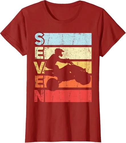 Vista 70 de ATV 7th Birthday Party ATV 4 Wheeler - Camiseta de cumpleaños temática cuádruple Negro