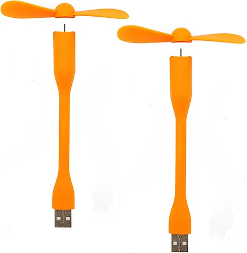 Vista 7 de Sokelinn-six Ventilador flexible USB, mini ventiladores de refrigeración portátiles alimentados por USB para banco de energía, portátil, PC, Negro