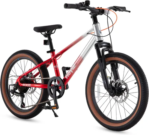 Vista 19 de RoyalBaby Bicicleta de montaña para niños y niñas, bicicleta ultraligera de aluminio con ruedas de 20 a 26 pulgadas para niños de 6 a 14 años