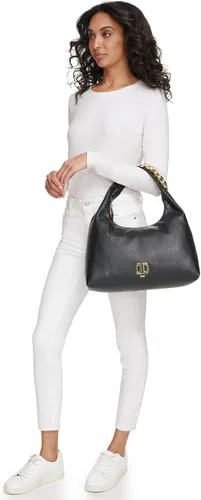 Vista 6 de DKNY Hobo de ceniza, negrodorado, NegroOro