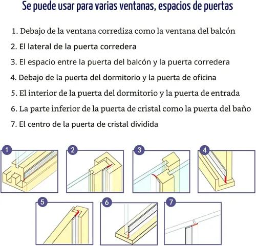 Vista 3 de TAROSE - Tira de sellado de silicona para puerta y ventana, transparente, 16 pies de largo (ancho 25 mm) Shower Door Seal Strip, Adhesive Silicone