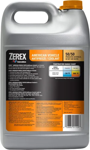 Vista 2 de Zerex American Vehicle 50/50 - Refrigerante anticongelante listo para usar, 1 galón
