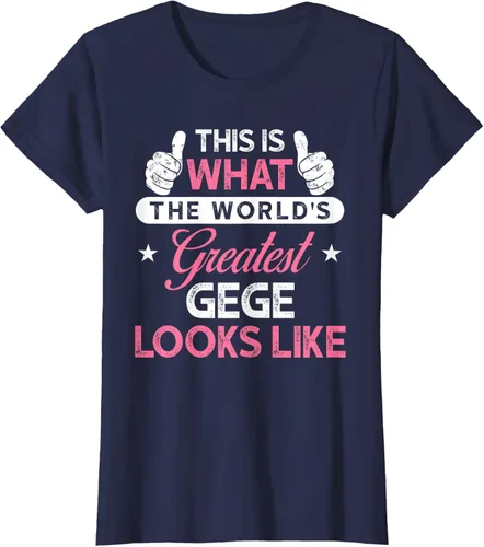 Vista 37 de Gege Gift: World's Greatest Gege T-Shirt, Negro