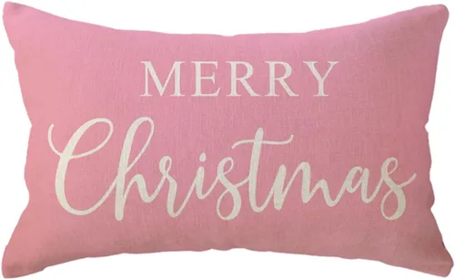 Vista 9 de Fundas de almohada lumbar de Navidad estilo granja, fundas de cojín de vacaciones de invierno, fundas de almohada decorativas rectangulares