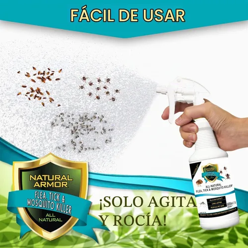Vista 2 de Asesino de pulgas, garrapatas y mosquitos totalmente natural - 128 oz galón
