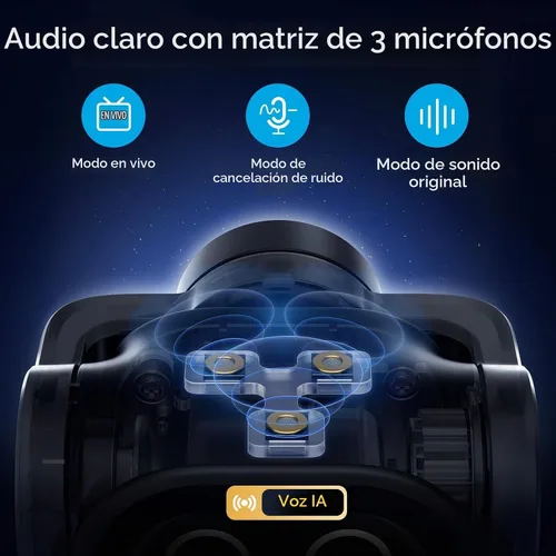 Vista 9 de EMEET PIXY Cámara PTZ con doble cámara 4K y control remoto