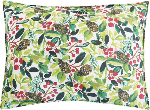 Vista 6 de C&F Home Tyson Pines - Juego de edredón reversible botánico de algodón de 3 piezas, lavable a máquina, color verde