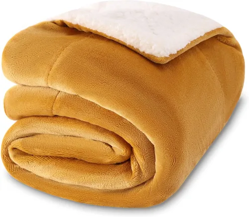 Vista 73 de NANPIPER - Manta de forro polar Sherpa, suave y esponjosa, mantas individuales para sofá, color negro, de 60x80 pulgadas
