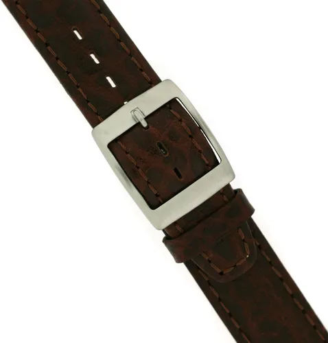 Vista 3 de Swatch Style Reloj Band Marrón Cuero Italiano 19 milímetros
