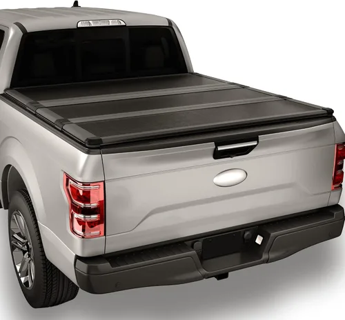 Vista 12 de FRP Cubierta rígida de tres pliegues para cama de camioneta para 2015-2025 Chevy Colorado/GMC Canyon, cama de 6.2 pies (74")