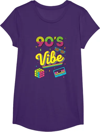 Vista 62 de 90s Nostalgia Retro Apparel - 90'S Vibe Retro T-Shirt Negro
