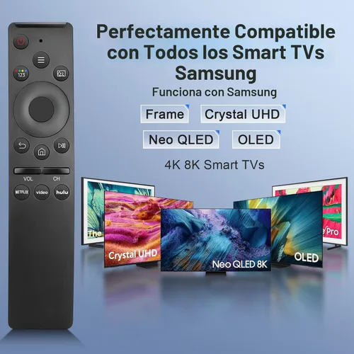 Vista 2 de Paquete de 2 controles remotos de repuesto para Samsung Smart TV, sin