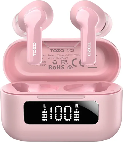 Vista 11 de TOZO Auriculares inalámbricos híbridos con cancelación activa de ruido en Negro