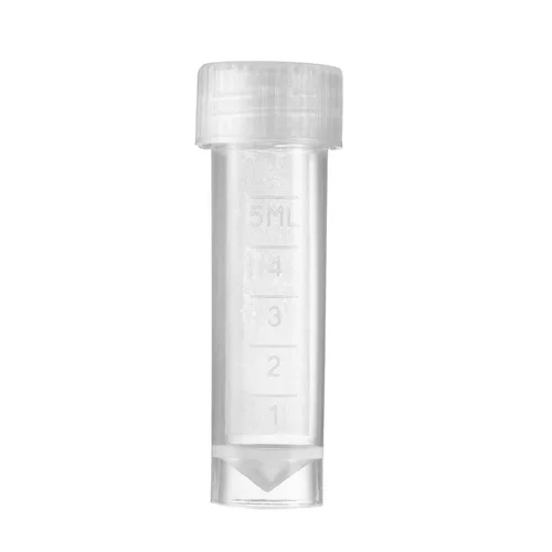 Vista 3 de 50 piezas 0.2 fl oz botella de plástico muestra frasco contenedor de almacenamiento para laboratorio de laboratorio Contenedores Botellas vacías
