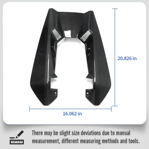 Vista 4 de Cubierta de motor de fibra de carbono seca para Chevy Corvette C8 Z06 Coupé solo 2023 2024 2025 2026, para panel de salida de entrada de aire C8