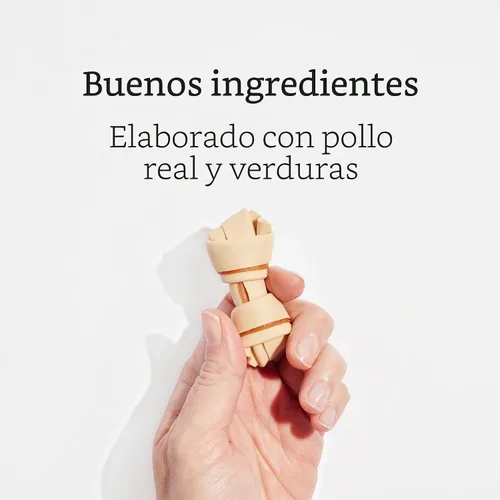 Vista 5 de DreamBone Mini masticables, hechos con pollo real, masticables sin cuero crudo para perros, 24