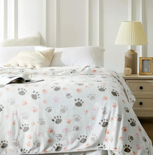 Vista 14 de Allisandro Manta de lujo para perro, 350 GSM, manta de forro polar de microfelpa súper mullida para perros y gatos pequeños, medianos y grandes
