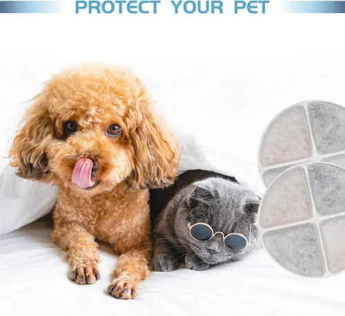 Vista 5 de Paquete de 12 filtros de fuente de agua para gatos compatibles con filtros de fuente de mascotas, filtros para fuentes de agua