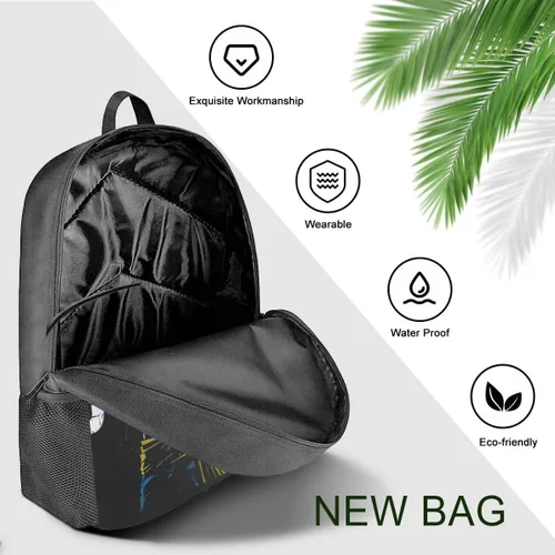 Vista 6 de Mochilas de anime para niños y adolescentes, mochila de dibujos animados de personajes de anime, mochila deportiva de gran capacidad, bolsas