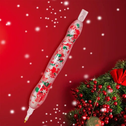 Vista 5 de Praise V Do Pluma de taladro de pintura de diamante de Navidad, kit de plumas de punta de taladro de gemas de diamantes de imitación, herramienta