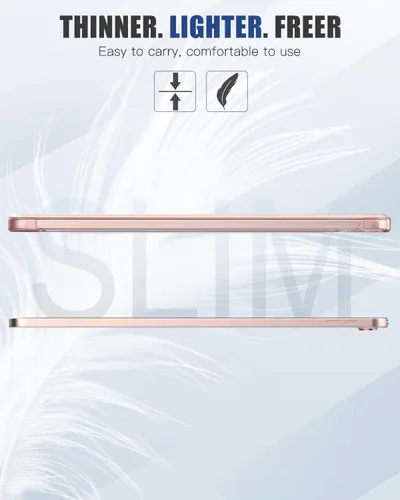 Vista 8 de MoKo funda para iPad Air de 4ta generación, 2020, pulgadas, funda para iPad Air 4 de 10.9 pulgadas, diseño delgado y ligero, con soporte, protector