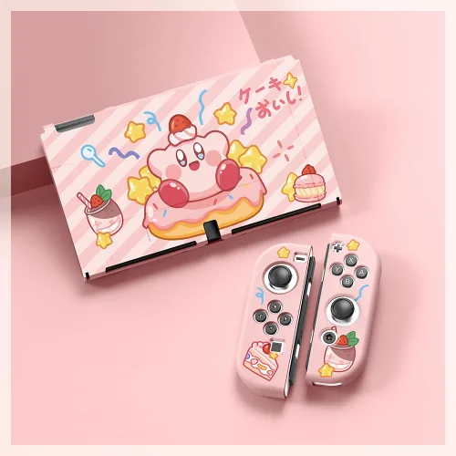Vista 7 de PERFECTSIGHT Protective Case Compatible with Nintendo Switch OLED Anti-Scratch Shockproof Slim Cover Case for NS Switch and Joy-Con, Cute Hard