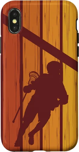 Vista 4 de iPhone 15 Retro Lacrosse Goalie Goalkeeper - Vintage Lacrosse Goalie Case