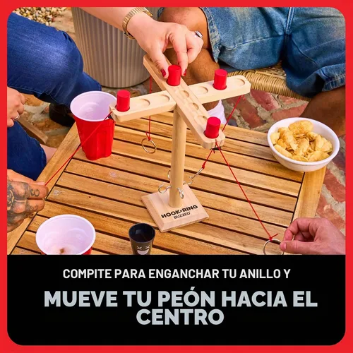 Vista 4 de ¿QUÉ MEME? Buzzed 4-Way Hook & Ring Juego de beber por Relatable