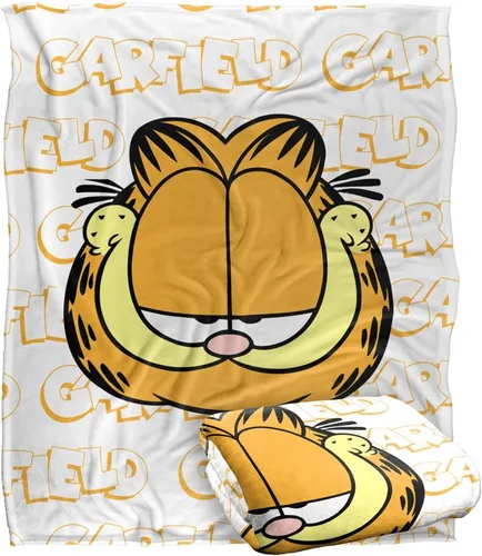 Vista 8 de Garfield - Manta de 36 x 58 pulgadas, con nombre repetido y tacto sedoso, manta súper suave