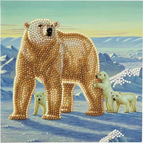 Vista 11 de CRYSTAL ART Kit de tarjetas de león en reposo 7.1 x 7.1 in