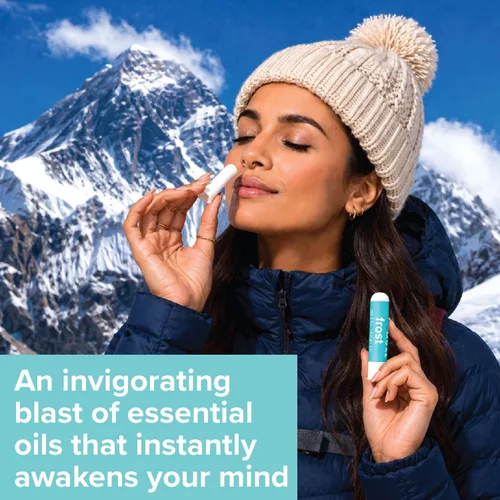 Vista 5 de MOXE Frost - Inhalador nasal energizante de aromaterapia - Alivia dolores de cabeza, aumenta la concentración y la energía - Enfriador de sinusitis