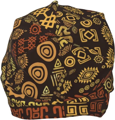 Vista 29 de Gorro africano holgado para adultos, tejido elástico, de calavera, gorro de invierno para exteriores para mujeres y hombres