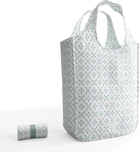 Vista 22 de Pure Sage Bolsa de comestibles reutilizable - Elegante bolsa de compras para comestibles - Bolsa plegable - Tamaño mediano