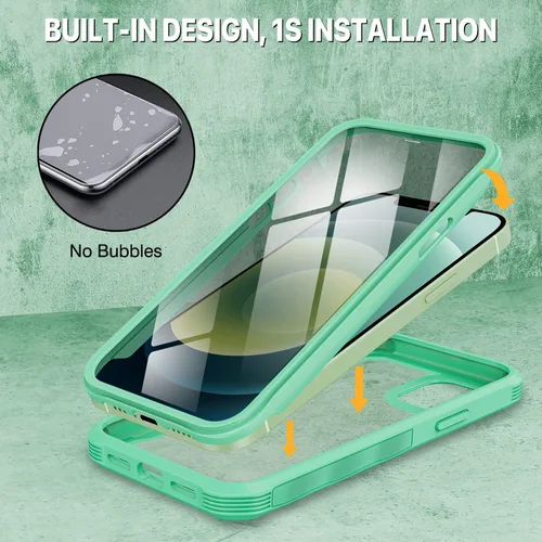 Vista 115 de CENHUFO Funda de privacidad para iPhone 11 Pro, funda de cuerpo completo con protector de pantalla de privacidad de vidrio templado 9H integrado