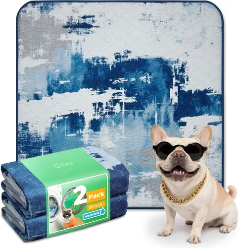 Vista 82 de FXW Almohadillas lavables para orina para perros, almohadillas para cachorros con súper absorbentes, diseñadas específicamente para jaulas de 24