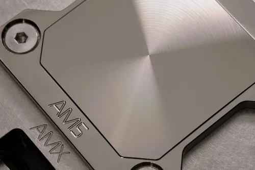 Vista 3 de EK EKWB Quantum Velocity 2 - Bloque de agua para CPU, AM5, D-RGB, níquel + Plexi