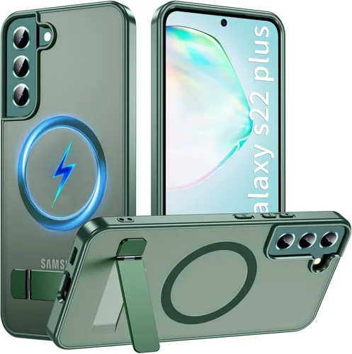 Vista 33 de Funda OWKEY Samsung Galaxy A13 5G, Funda Magnética para Teléfono con Soporte y Protector de Pantalla, Funda Protectora Antihuellas y a Prueba de A13