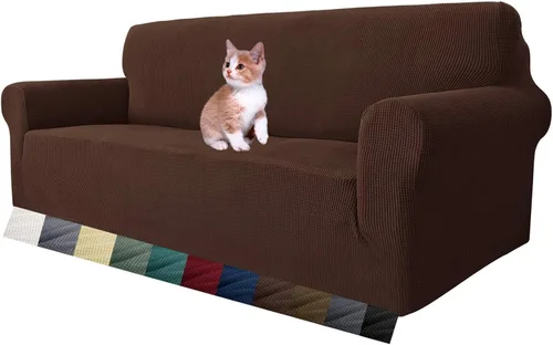 Vista 36 de MAXIJIN Funda elástica para silla con brazos, 1 pieza para sofá o silla de estar, funda antideslizante (31-46 pulgadas), protector de muebles que se