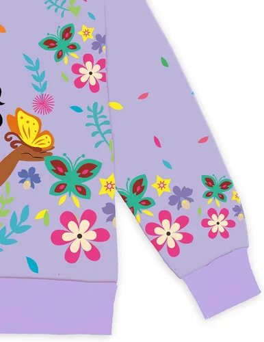 Vista 4 de AOVCLKID Sudadera con capucha y estampado de dibujos animados para niñas