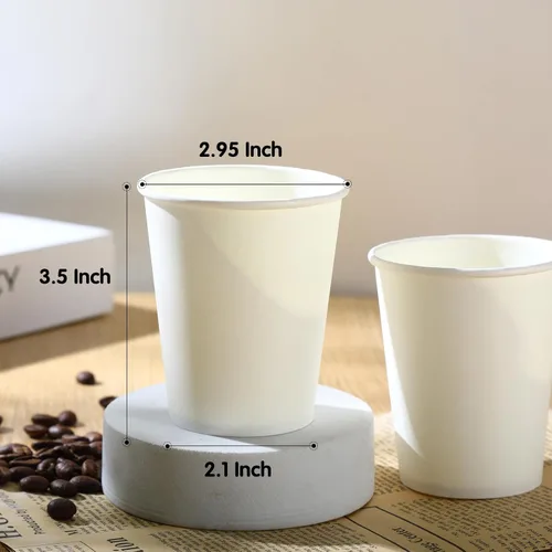 Vista 7 de Vasos de papel, paquete de 150 – Tazas de café de papel caliente y frío de 8 onzas